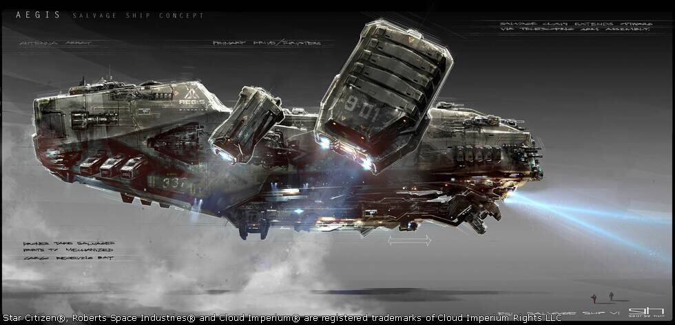 Star Citizen Concept du Aegis Reclaimer