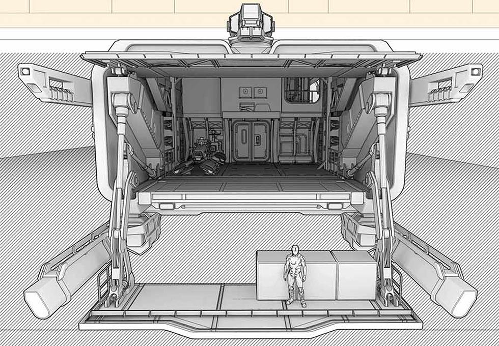 Star Citizen Drake Caterpillar Front Bay