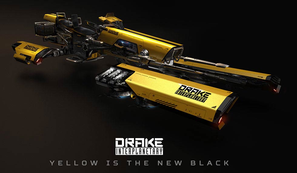 Star Citizen Drake Dragonfly YellowJacket