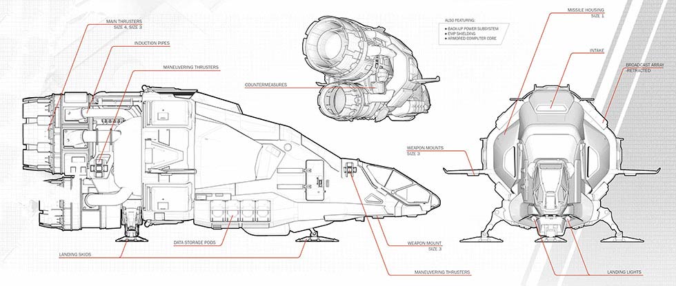 Star Citizen Drake Herald Blueprint