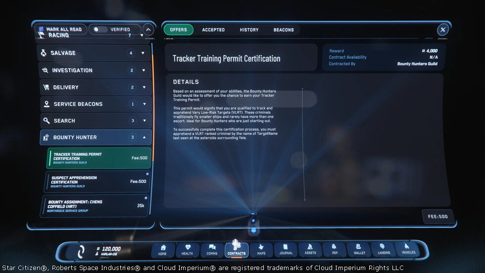 Star Citizen IAE Academy Tracker Training Permit Certification