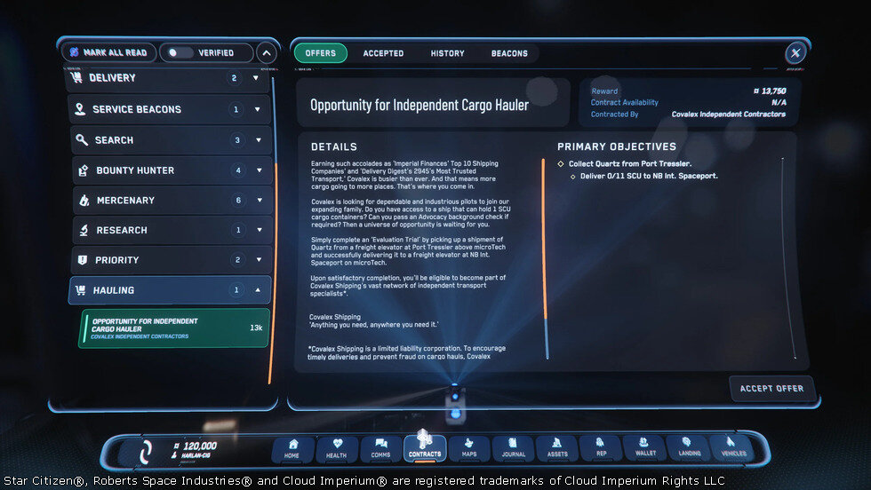 Star Citizen IAE Academy Hauling