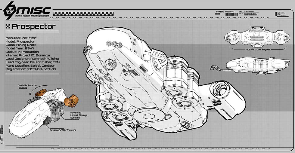 Star Citizen Misc Prospector Blueprint