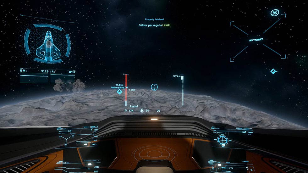 Star Citizen Origin 300i Cockpit