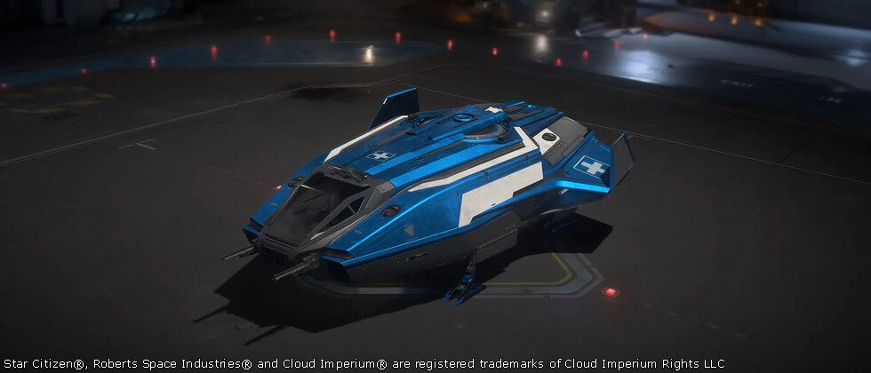 Star Citizen Anvil Pisces C8 Code Blue Paint