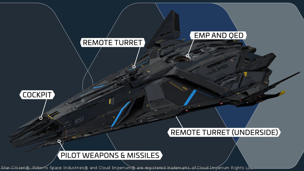 Star Citizen Zeus Mk II MR, Vue Externe