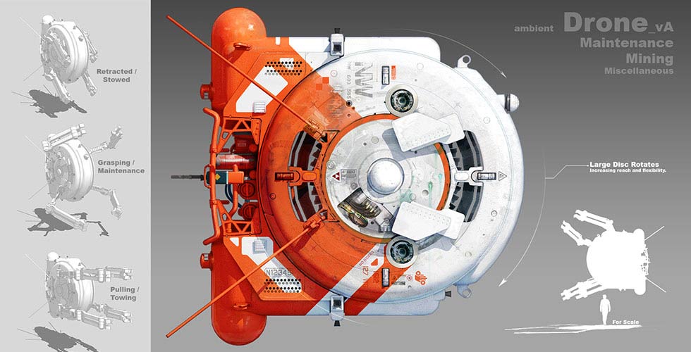 Star Citizen RSI Orion Drone Concept