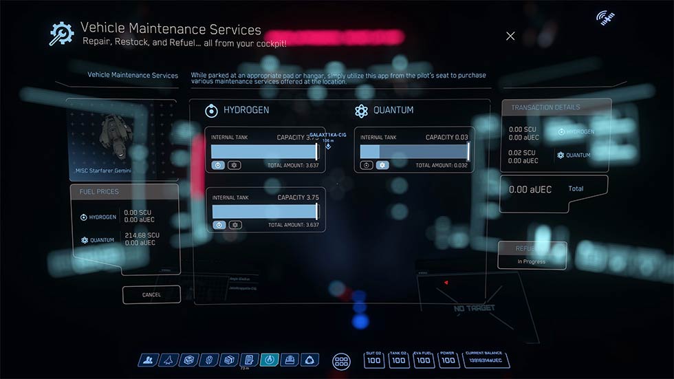 Star Citizen Demande de Carburant