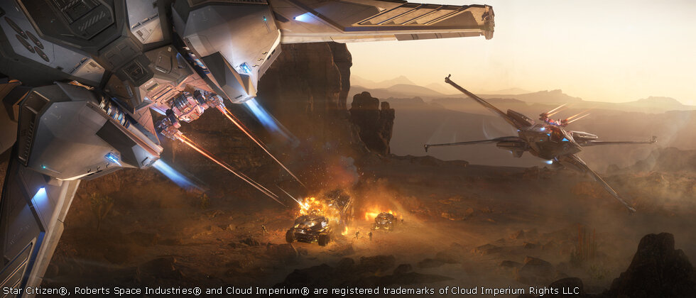 Star Citizen RSI Scorpius Concept Art