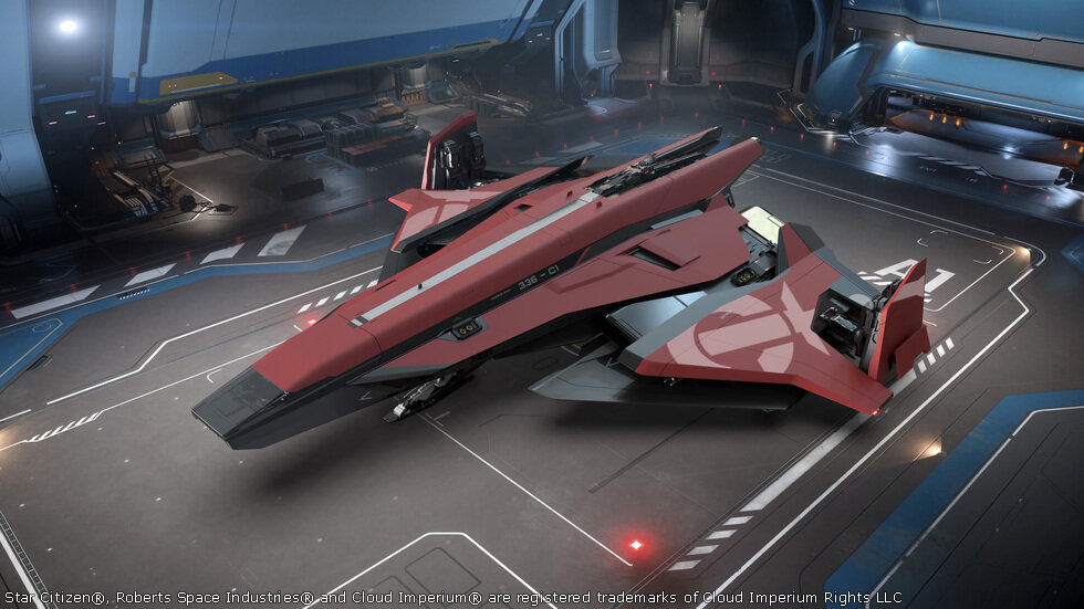 Star Citizen Crusader Spirit Crimson Paint