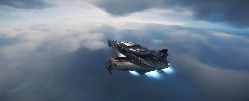 Star Citizen 400i over Clouds