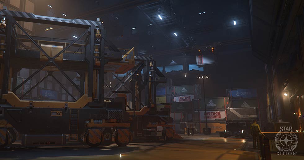 Star Citizen Cargo Warehouse Lighting Pass