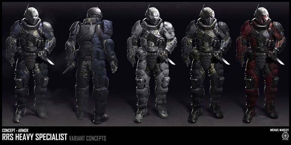 Star Citizen Concept Armor RRS Heavy Specialist
