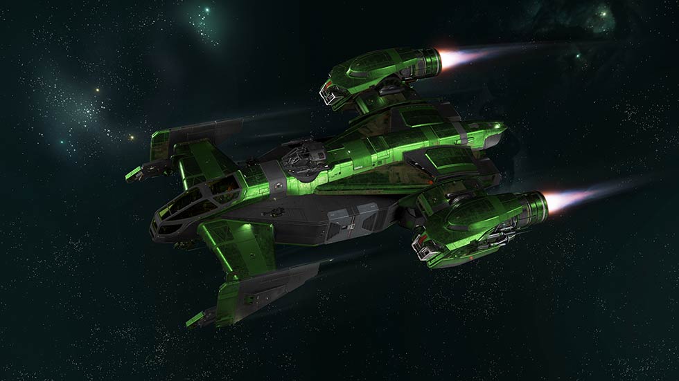 Star Citizen Drake Cutlass Ghoulish Green