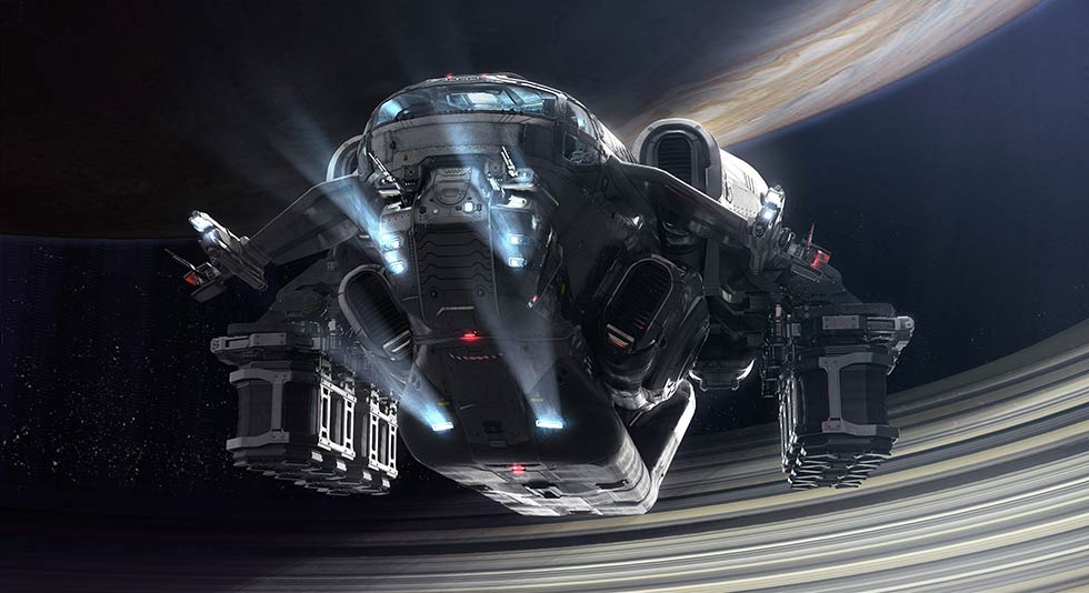 Star Citizen Misc Expanse Concept Art : Vaisseau en approche