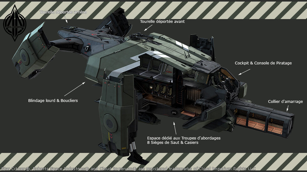 Star Citizen Anvil Legionnaire Concept Art : Poutre de traction