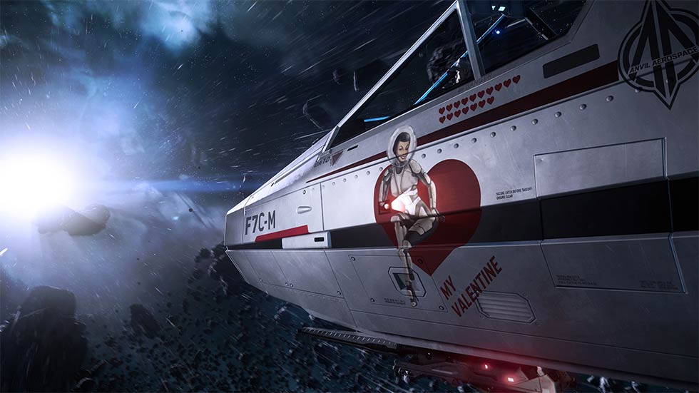 Star Citizen Valentine Super Hornet Close Up