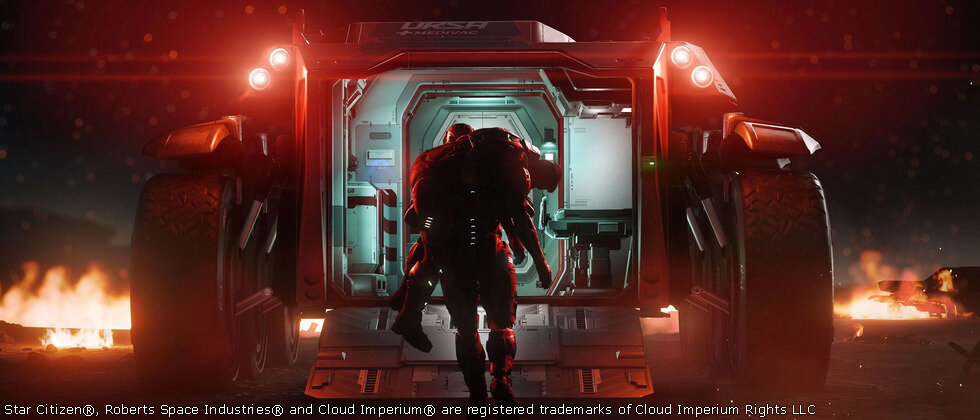 Star Citizen RSI URSA Rover Medivac