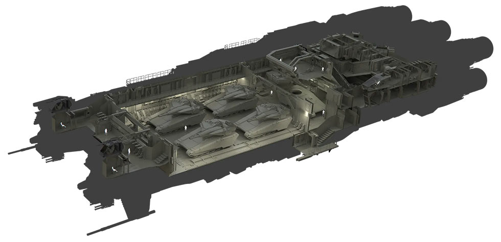 Star Citizen DRAKE Ironclad Assault Vue Interne