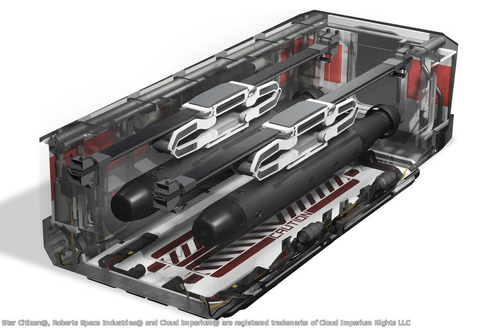 Star Citizen Aegis Retaliator Torpedo Module (Stern)