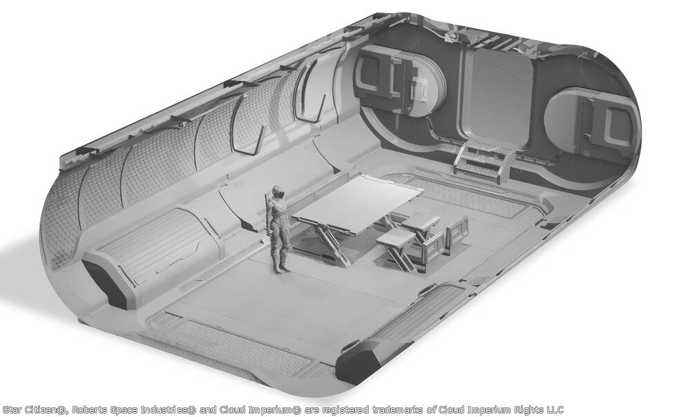 Star Citizen Aegis Retaliator Personnel Module (Bow)
