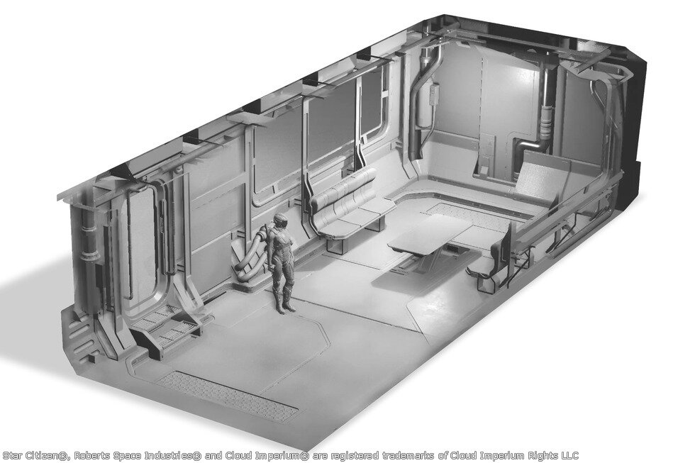 Star Citizen Aegis Retaliator Personnel Module (Stern)