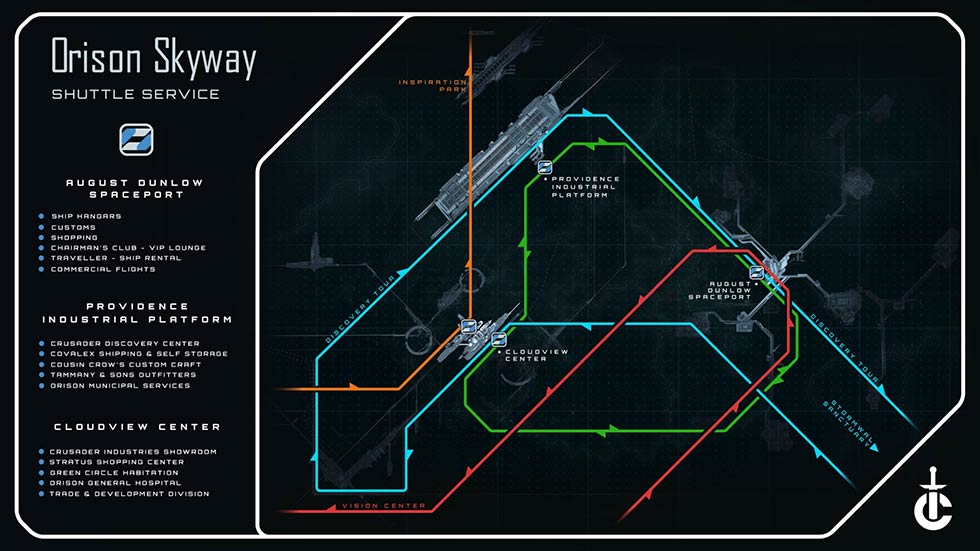 Star Citizen, Siege of Orison, Orison Skyway, Shuttle Service