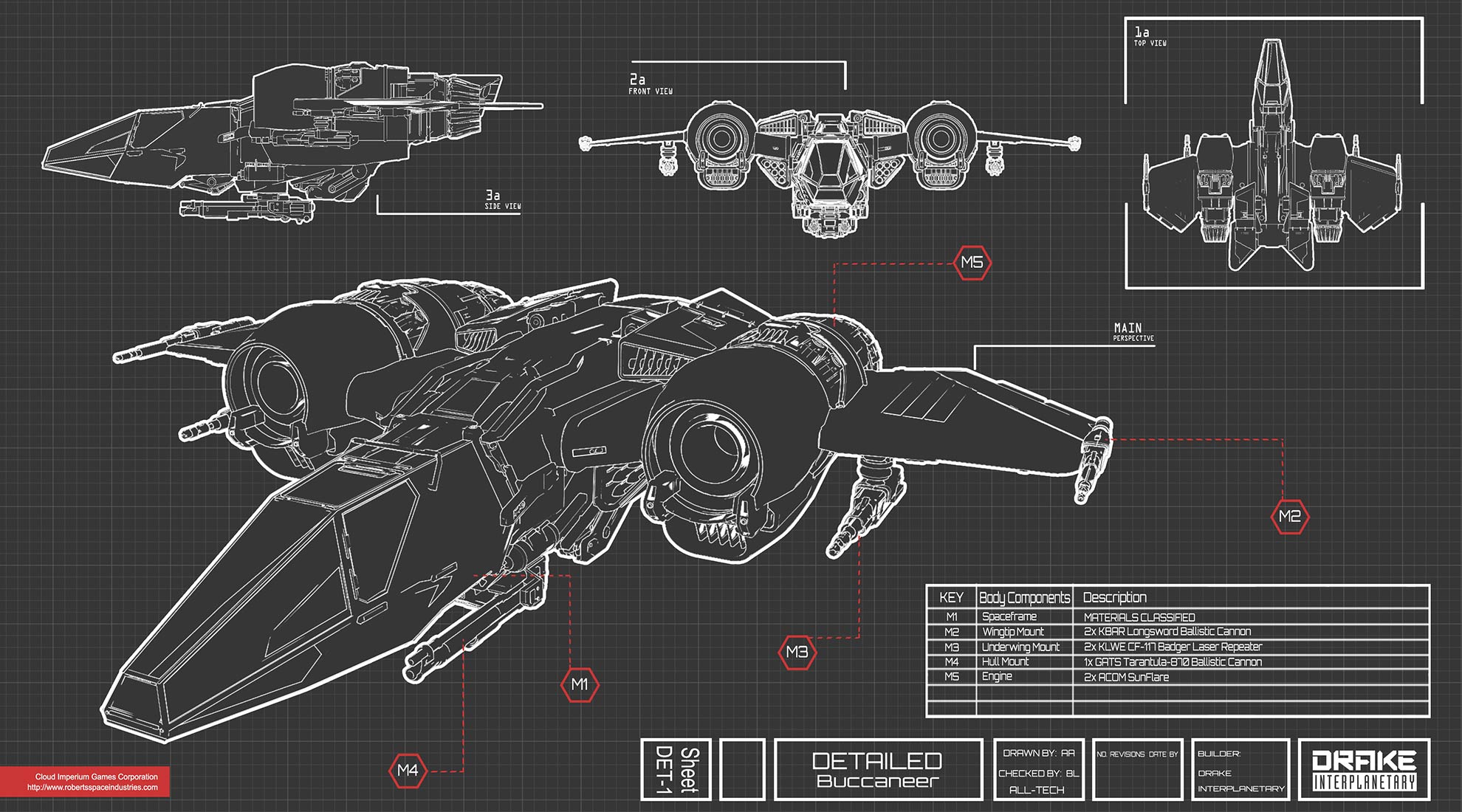 Star Citizen Buccaneer Schematic