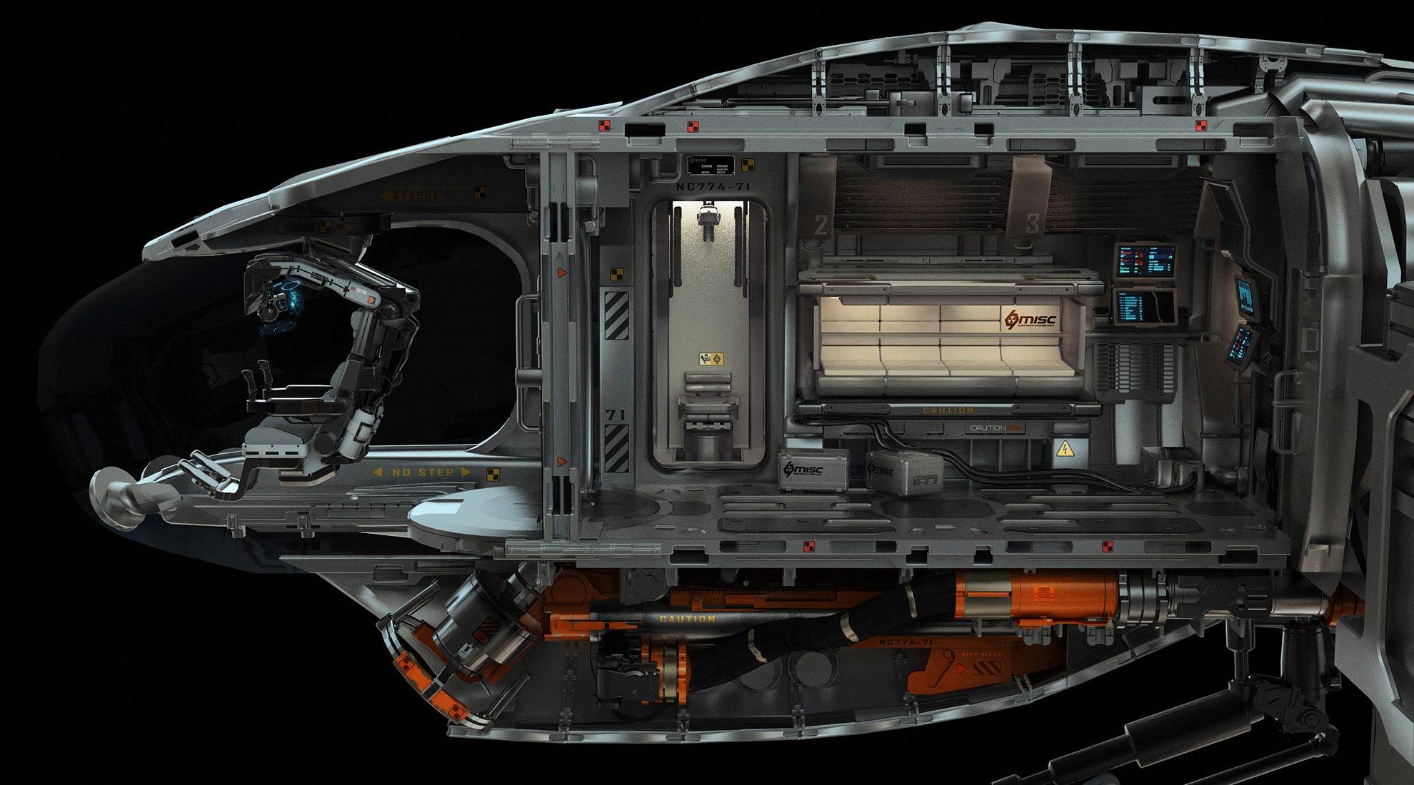 Star Citizen Misc Prospector-Cutview