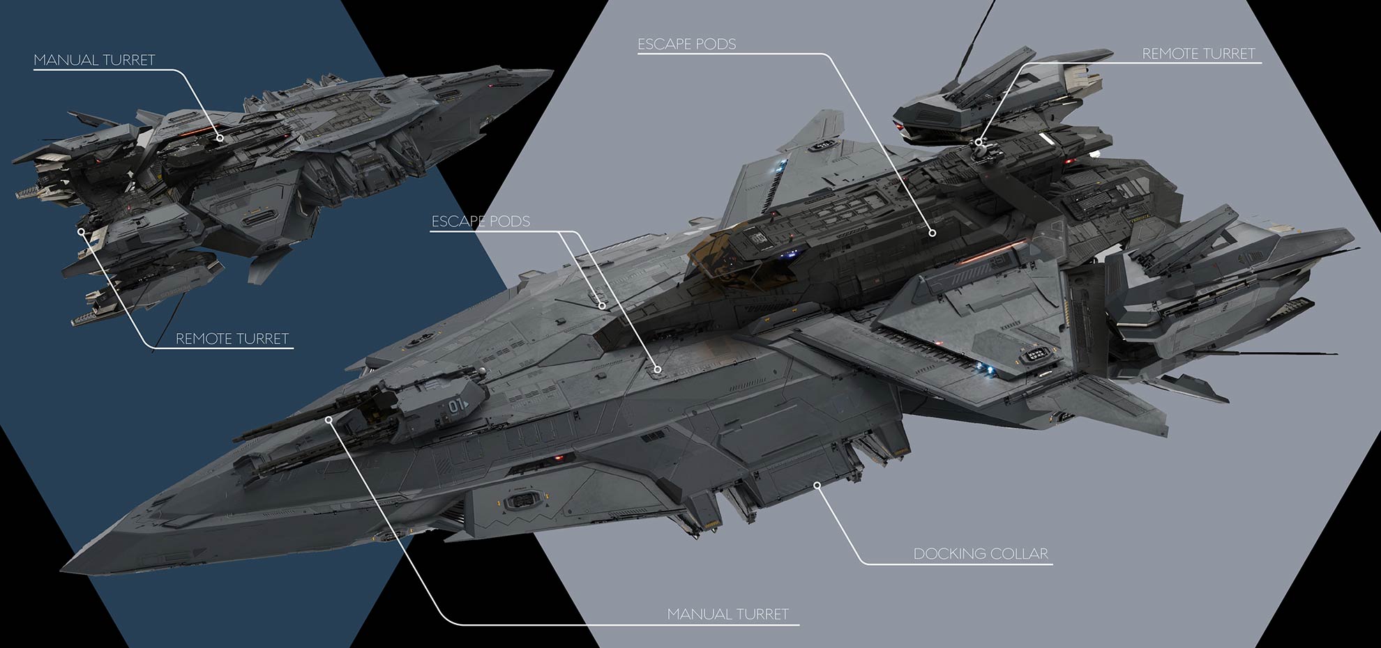 Star Citizen RSI Perseus Vue Externe