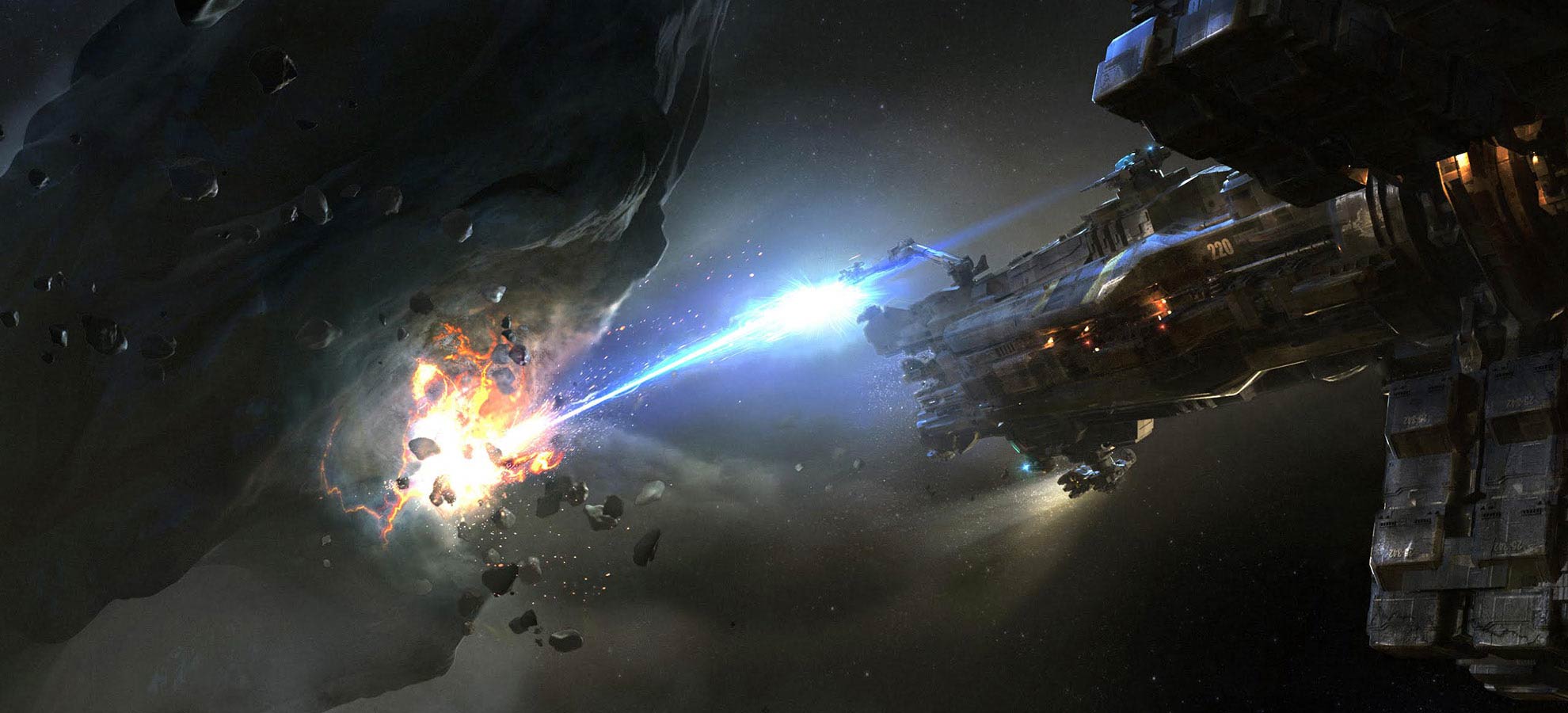 Star Citizen RSI Orion en Action