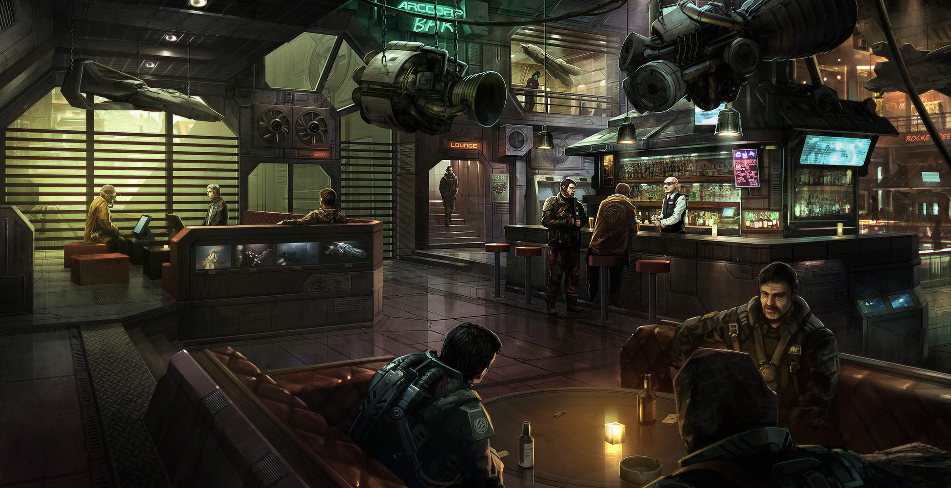 Star Citizen Systeme Stanton ArcCorp Bar