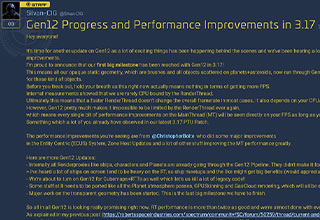 De meilleures performances en Alpha 3.17 avec la Gen12 ?